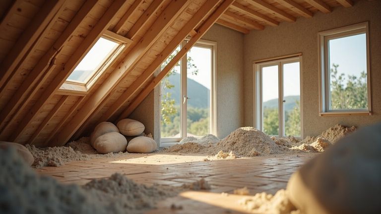 Isolation des combles perdus sous toiture : prix 2026 au m²