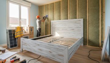 Tête de lit en bois blanchi : tailles, matériaux et prix
